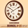 ساعت دیواری چوبی لوتوس مدل Browndell W-255