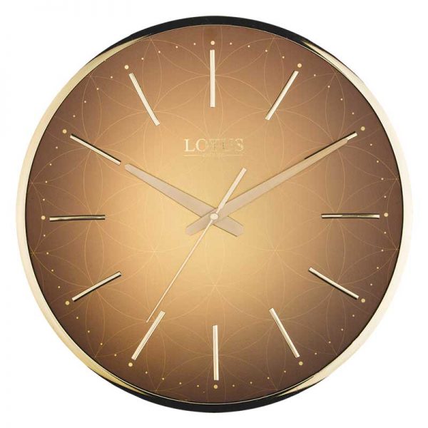 ساعت دیواری فلزی لوتوس مدل LEO-M-6616