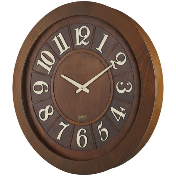 ساعت دیواری چوبی لوتوس مدل RYE W-9832