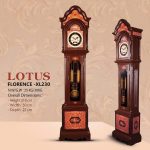 ساعت ایستاده چوبی معرق لوتوس مدل FLORENCE-XL230