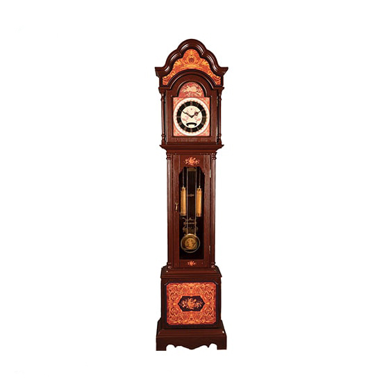 ساعت ایستاده چوبی معرق لوتوس مدل FLORENCE-XL230